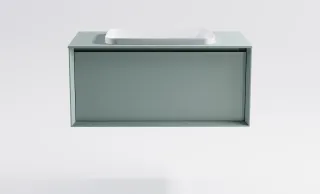 Тумба с раковиной Astra-Form Фрейм 4631177715303 90 см зелёный матовый